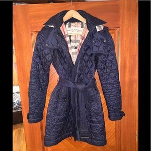 Burberry Finsbridge Belted Quilted Jacket - Small